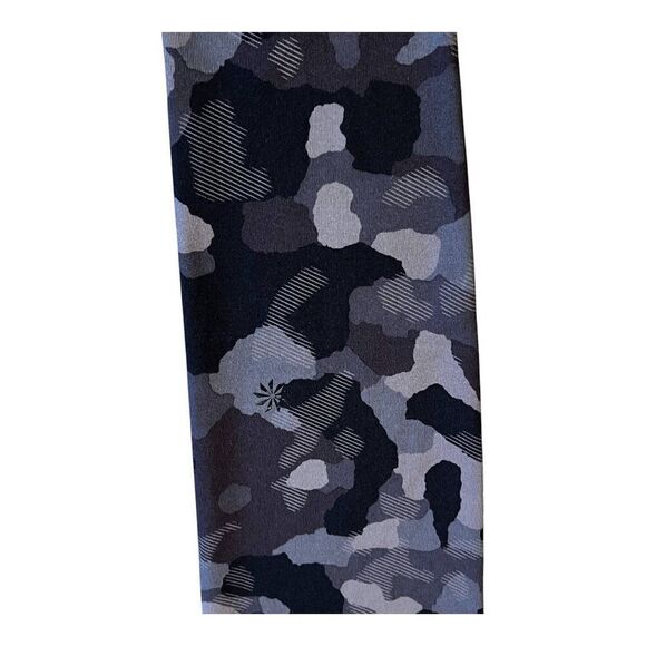 Athleta Girl Black Gray Camo Printed Chit Chat Tight Leggings Size Large 12 - Picture 4 of 8